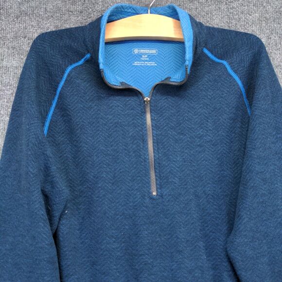Timberland Outdoor Performance Sweater Men's Blue Small Polyester Wool Blend - Picture 3 of 12